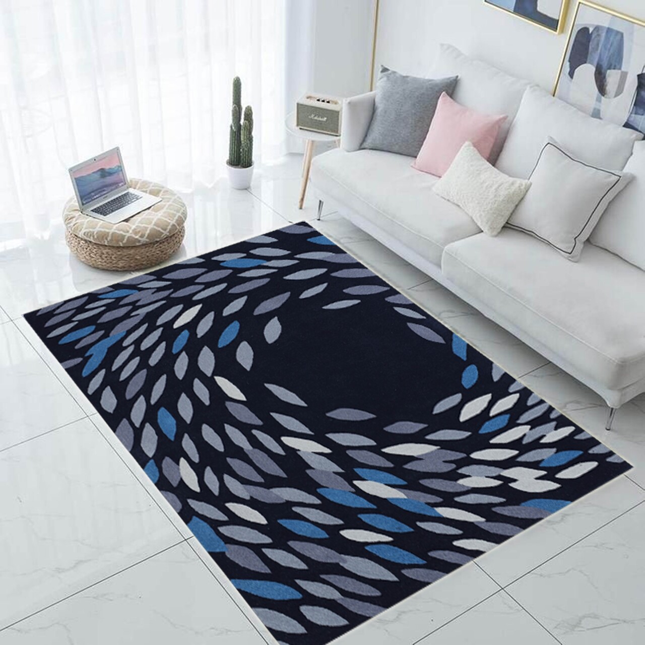 Covor Hurricane Bedora, 120x170 cm, 100% lana, multicolor, finisat manual - imagine 5